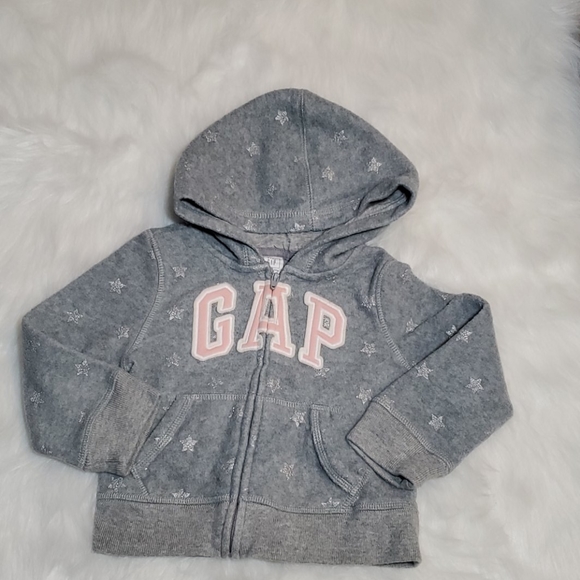 Baby GAP Red Zip-Up Logo Hoodie W// Matching Pants FREE SHIPPING NWT